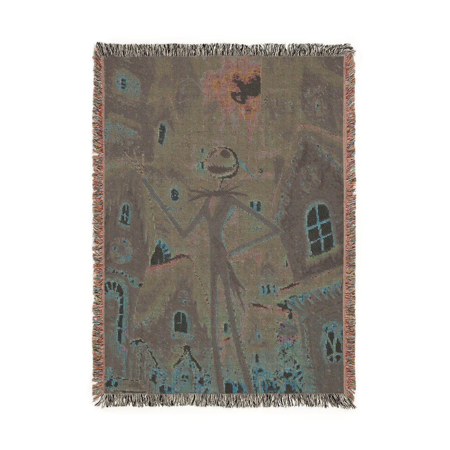 Jack Skellington Holiday Woven Throw Blanket