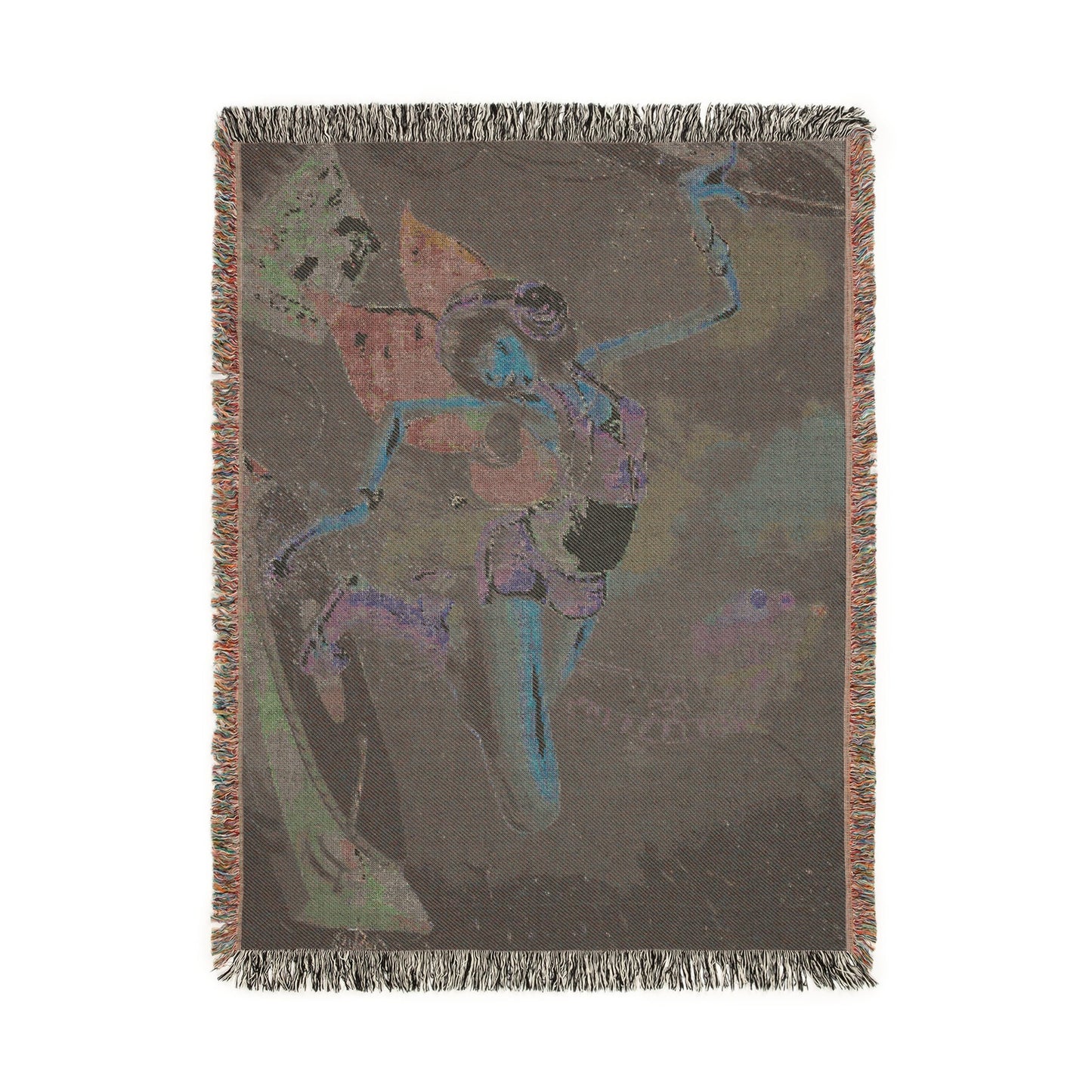 DJ Girl Art Woven Blanket