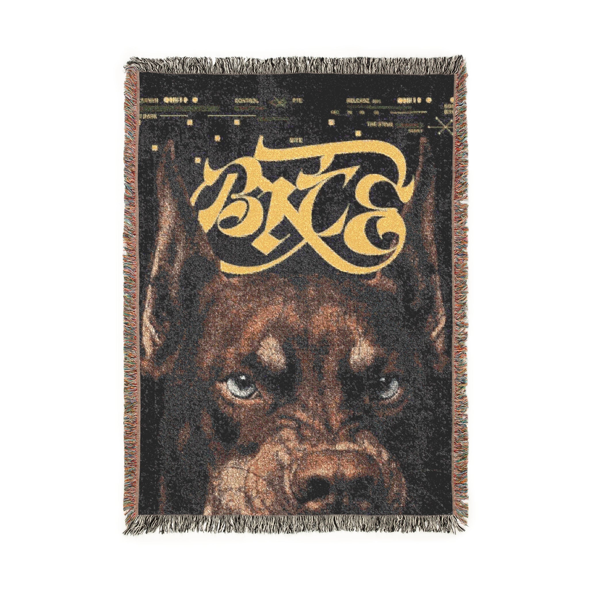 Doberman Woven Blanket