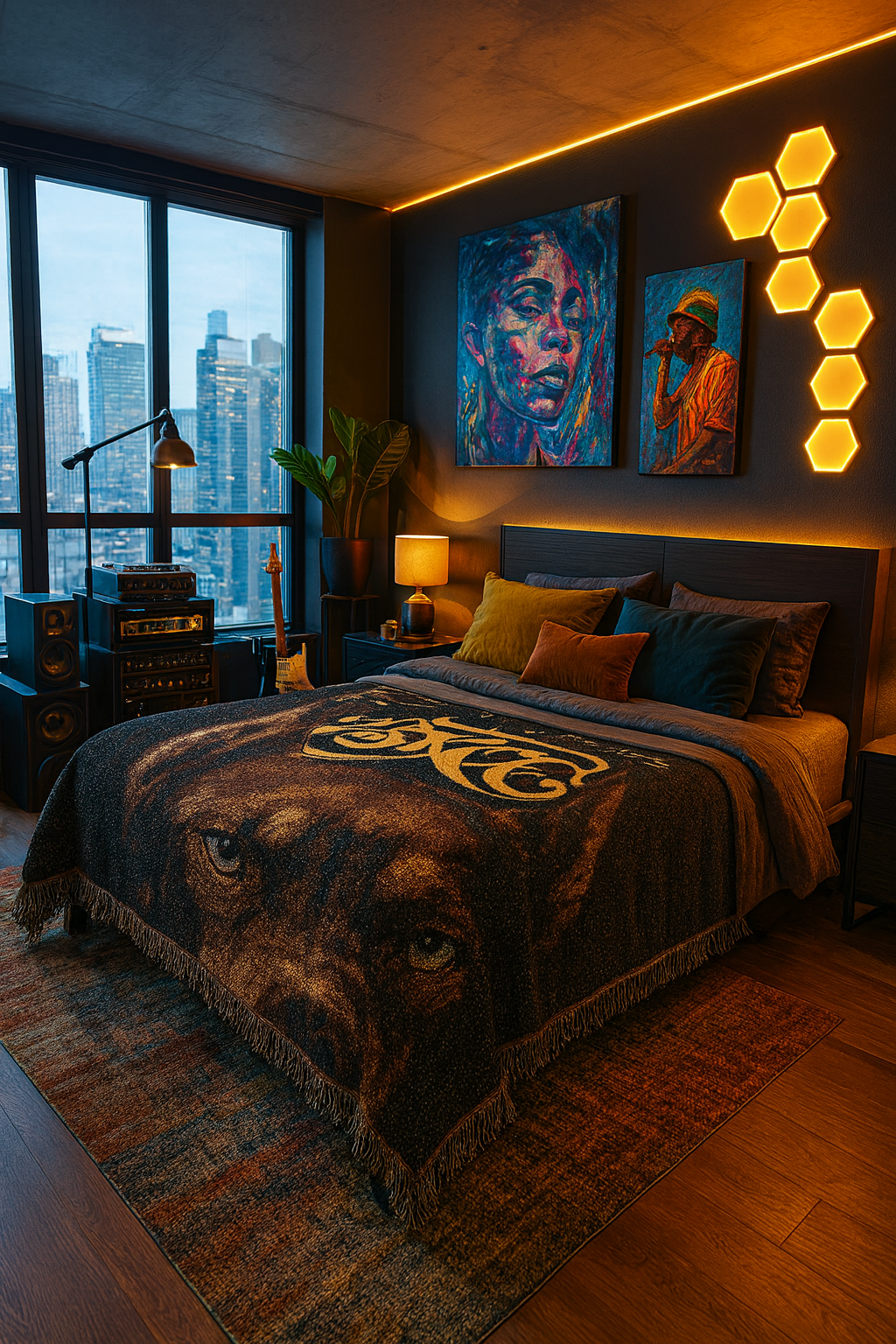 Doberman Woven Blanket